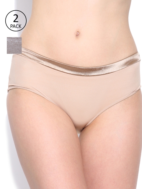

Amante Women Pack of 2 Briefs, Brown