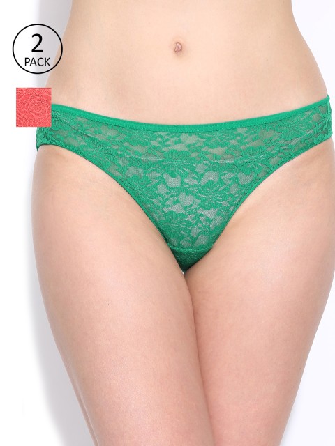 

Amante Women Pack of 2 Briefs, Coral