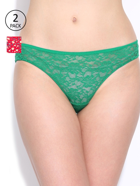 

Amante Women Pack of 2 Briefs, Green