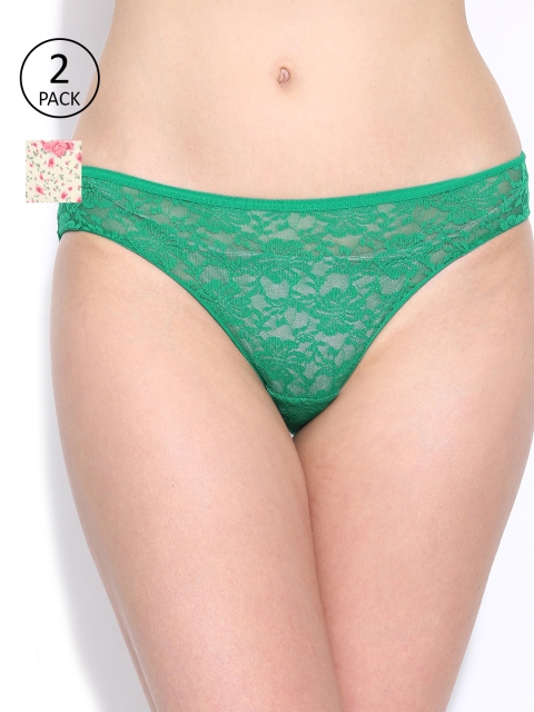 

Amante Women Pack of 2 Briefs, Green