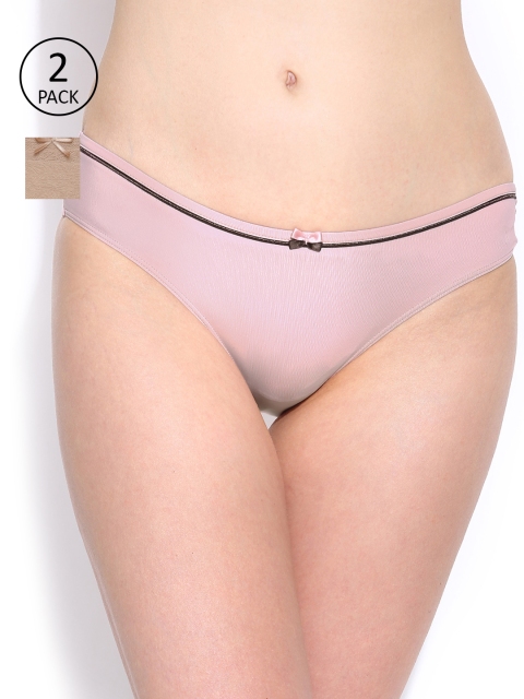 

Amante Women Pack of 2 Briefs, Pink