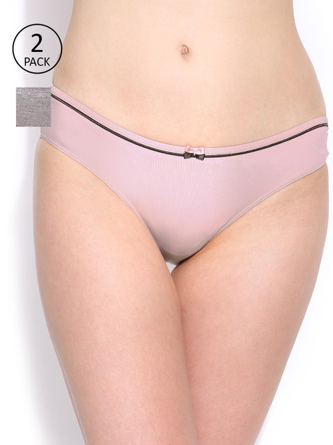 

Amante Women Pack of 2 Briefs, Pink