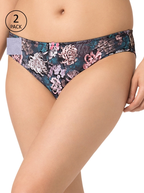 

Amante Women Pack of 2 Floral Briefs, Lavender