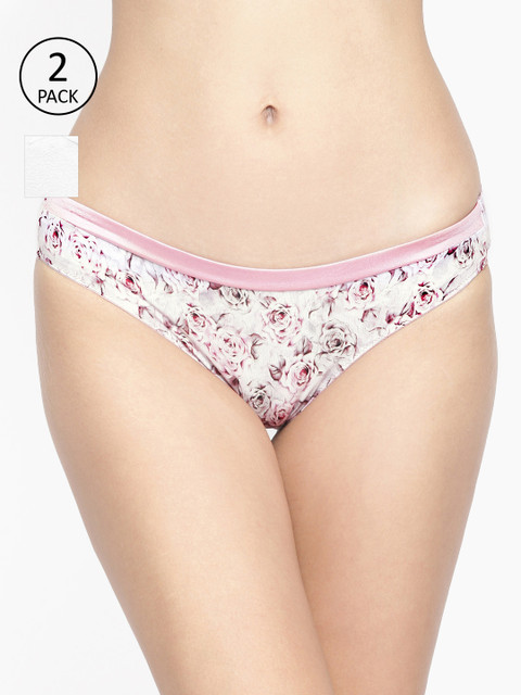 

Amante Women Pack of 2 Briefs, Pink