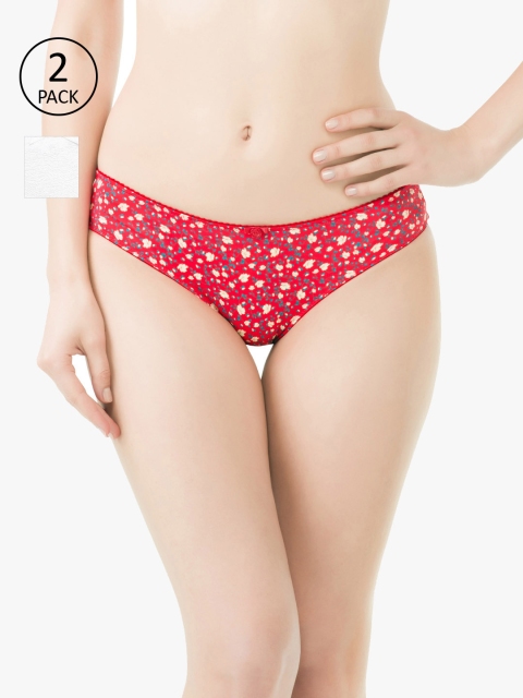 

Amante Women Pack of 2 Briefs, Red