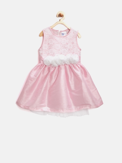 

612 League Girls Pink Lace Fit & Flare Dress