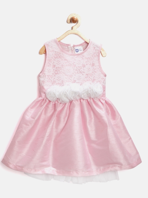 

612 League Girls Pink Lace Fit & Flare Dress