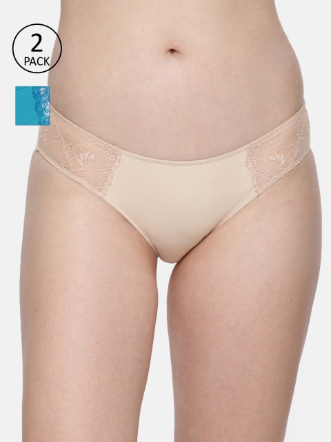 

Amante Women Pack of 2 Briefs, Beige
