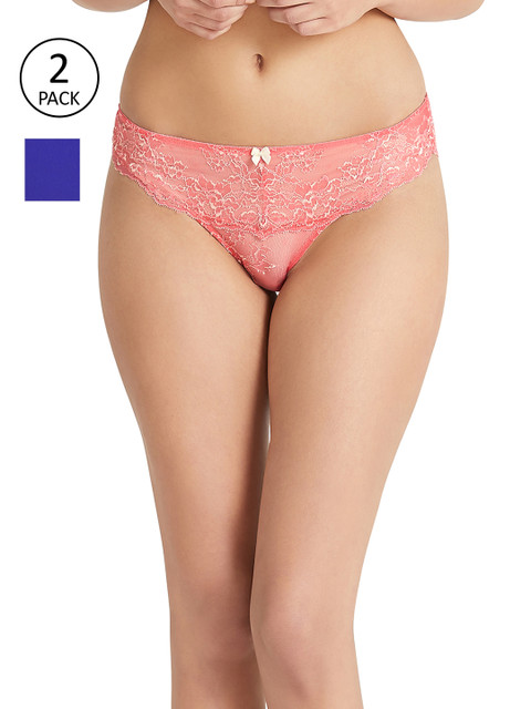 

Amante Women Pack of 2 Briefs, Coral