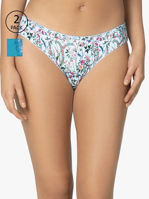 

Amante Women Pack of 2 Briefs, Blue