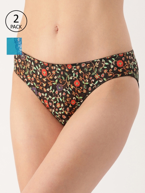 

Amante Women Pack of 2 Briefs, Coffee brown