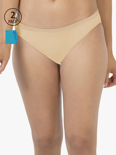 

Amante Women Pack of 2 Briefs, Teal