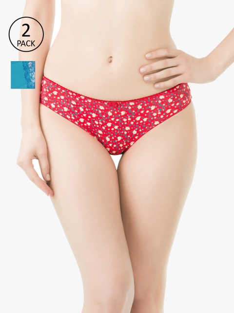 

Amante Women Pack of 2 Briefs, Red