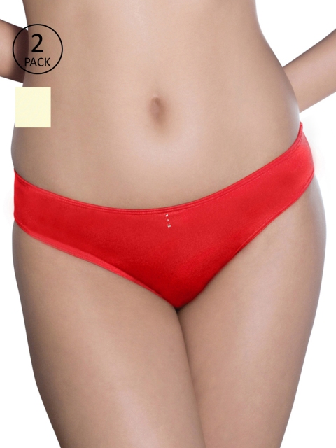 

Amante Women Pack of 2 Briefs, Red