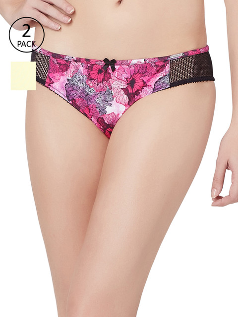 

Amante Women Pack of 2 Briefs, Pink