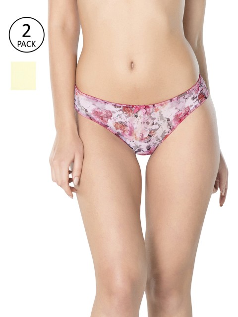 

Amante Women Pack of 2 Briefs, Pink