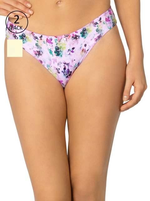 

Amante Women Pack of 2 Briefs, Yellow