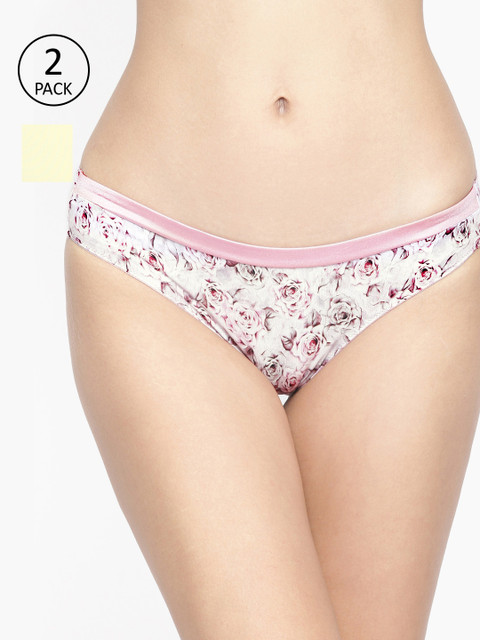 

Amante Women Pack of 2 Briefs, Pink