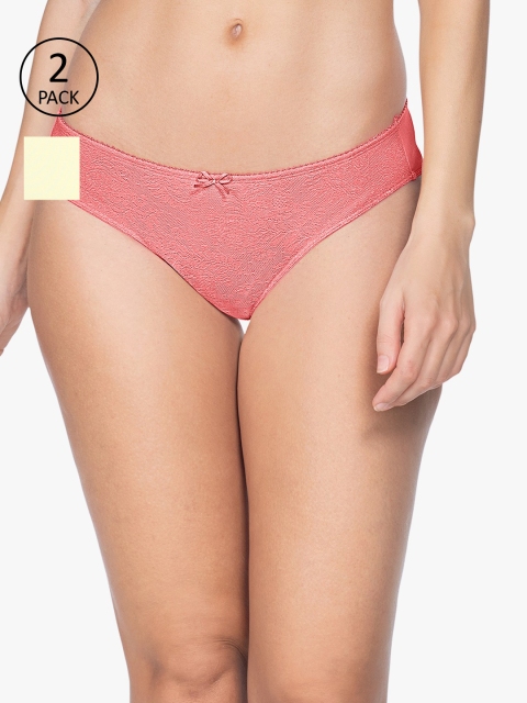 

Amante Women Pack of 2 Briefs, Pink