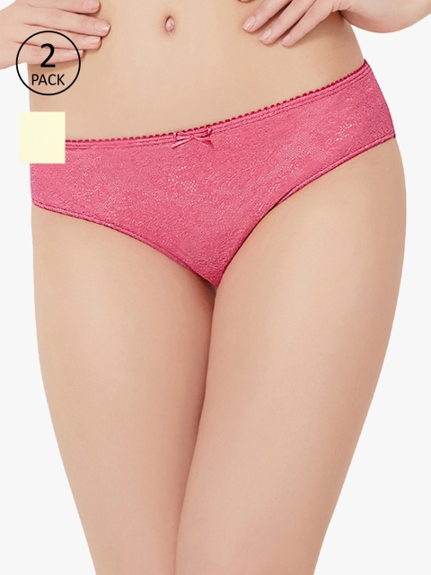 

Amante Women Pack of 2 Briefs, Pink