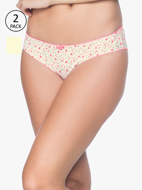 

Amante Women Pack of 2 Briefs, Yellow