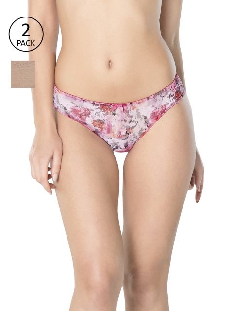 

Amante Women Pack of 2 Briefs, Beige