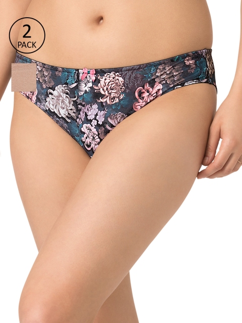 

Amante Women Pack of 2 Briefs, Beige