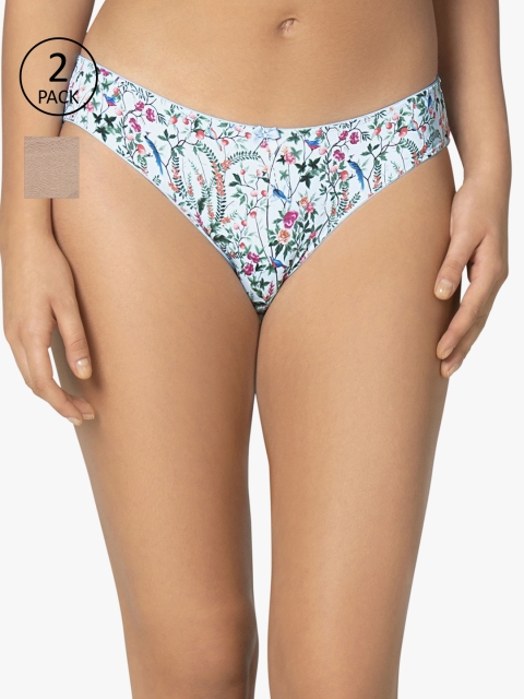 

Amante Women Pack of 2 Briefs, Beige