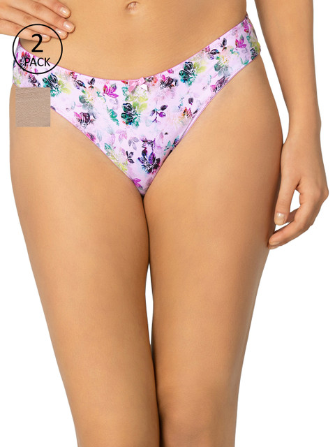 

Amante Women Pack of 2 Briefs, Beige