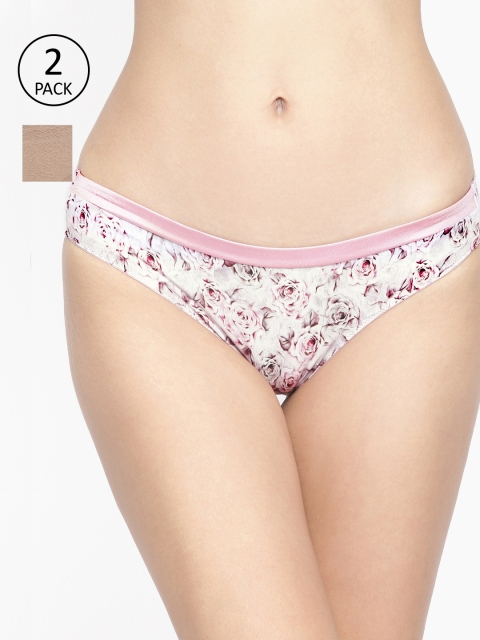 

Amante Women Pack of 2 Briefs, Beige