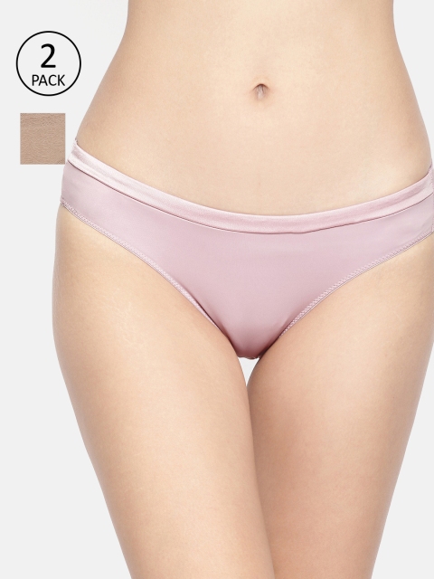 

Amante Women Pack of 2 Briefs, Pink