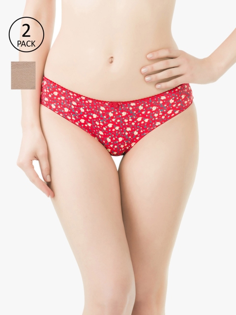 

Amante Women Pack of 2 Bikini Briefs, Beige