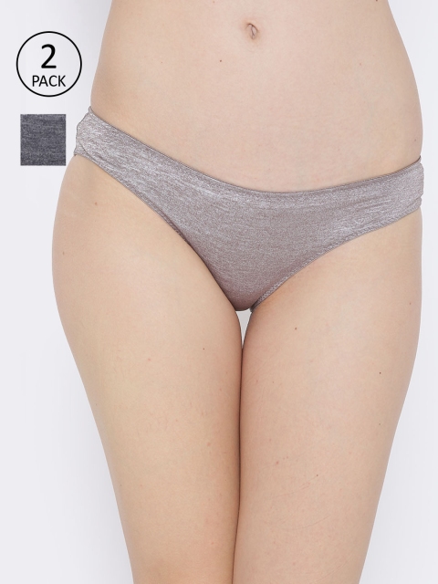 

Amante Women Pack of 2 Briefs, Grey