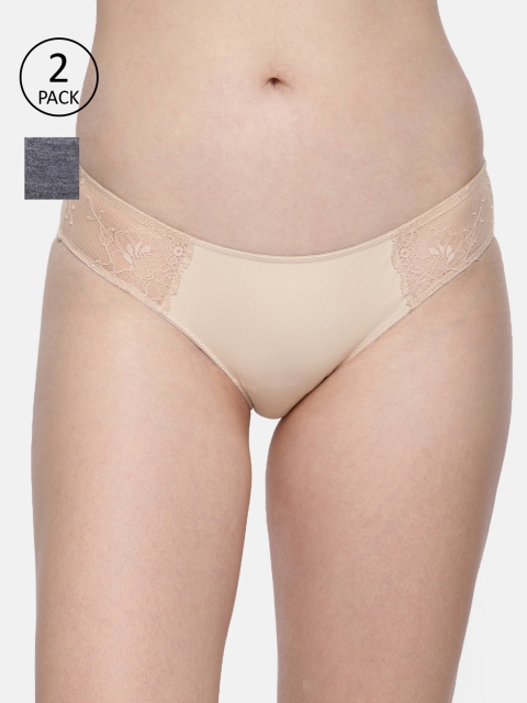 

Amante Women Pack of 2 Briefs, Grey