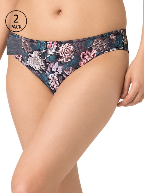 

Amante Women Pack of 2 Briefs, Grey