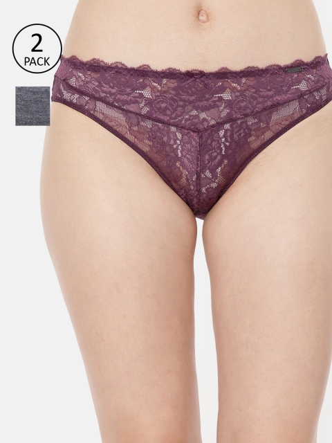 

Amante Women Pack of 2 Briefs, Violet