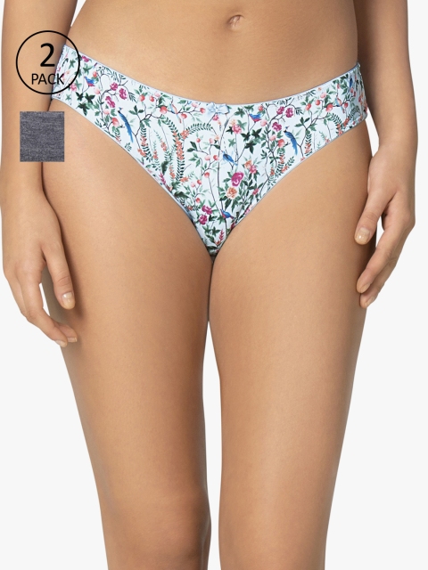 

Amante Women Pack of 2 Briefs, Grey