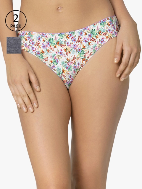 

Amante Women Pack of 2 Briefs, Grey