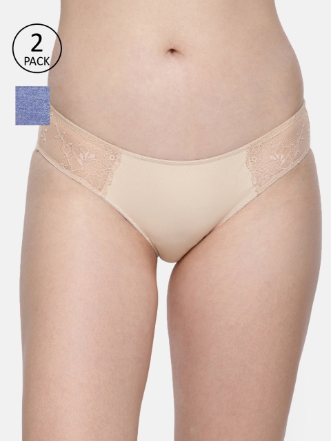 

Amante Women Pack of 2 Briefs, Beige