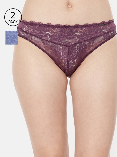

Amante Women Pack of 2 Briefs, Violet