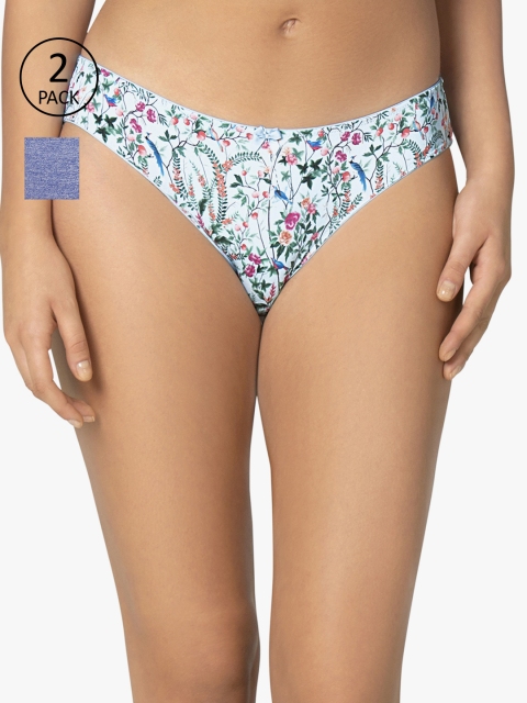 

Amante Women Pack of 2 Briefs, Blue