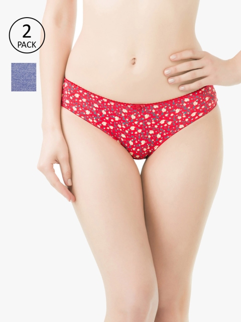 

Amante Women Pack of 2 Bikini Briefs, Red