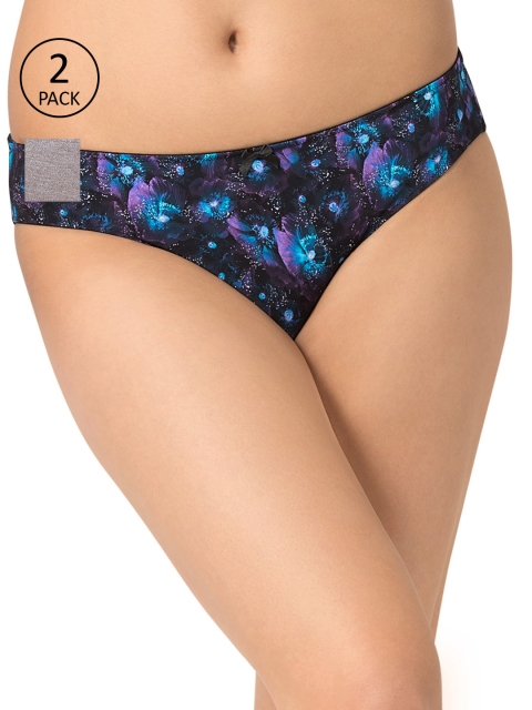 

Amante Women Pack of 2 Bikini Briefs, Blue
