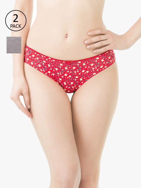 

Amante Women Pack of 2 Bikini Briefs, Red
