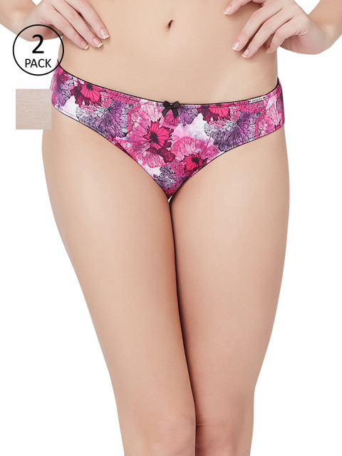 

Amante Women Pack of 2 Briefs, Pink