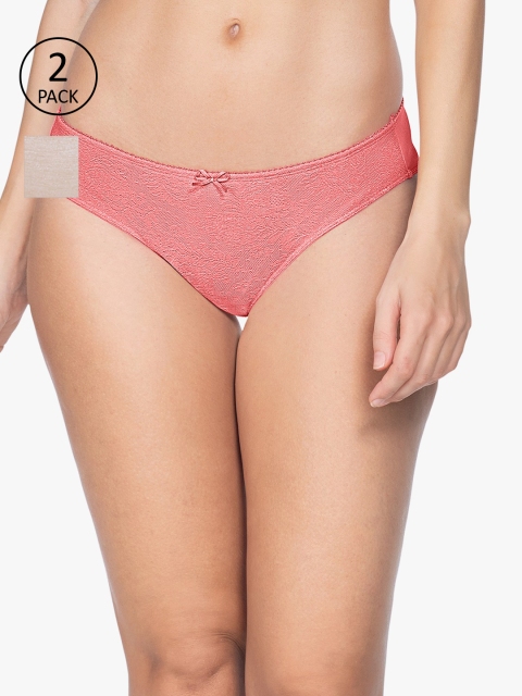 

Amante Women Pack of 2 Bikini Briefs, Pink