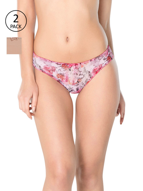 

Amante Women Pack of 2 Bikini Briefs, Nude