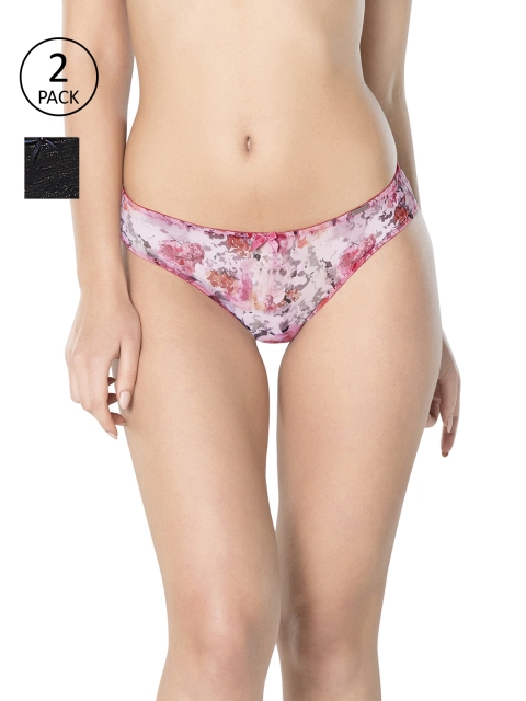 

Amante Women Pack of 2 Briefs, Pink