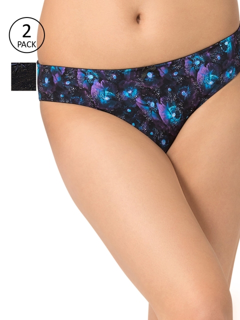 

Amante Women Pack of 2 Briefs, Black