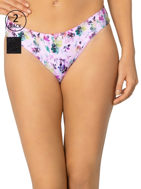 

Amante Women Pack of 2 Briefs, Black